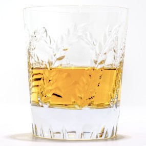 Crystal whiskey glass London modern design, ergonomic