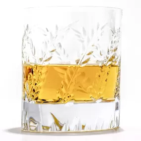 Crystal whiskey glass London modern design, ergonomic