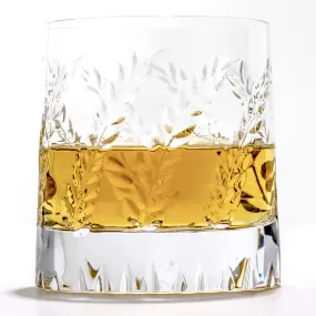 Crystal whiskey glass London modern design, ergonomic