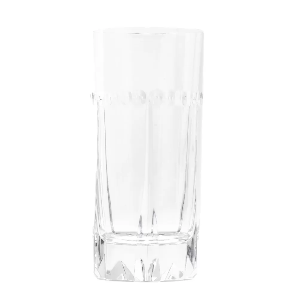 Highball cocktail long drink glass in crystal model Hollywood