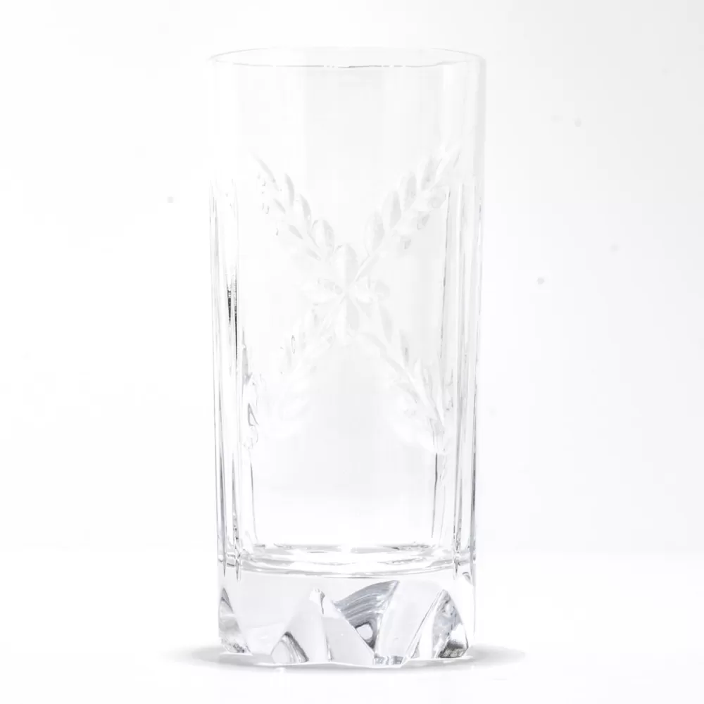 Highball cocktail long drink glass in crystal model Vintage
