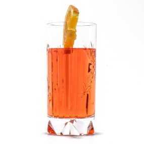 Highball cocktail long drink glass in crystal model Uncino