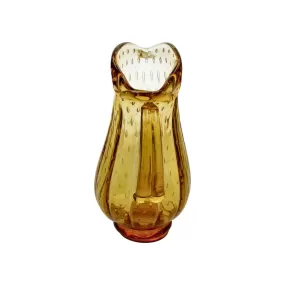 Vaso cristallo ambra