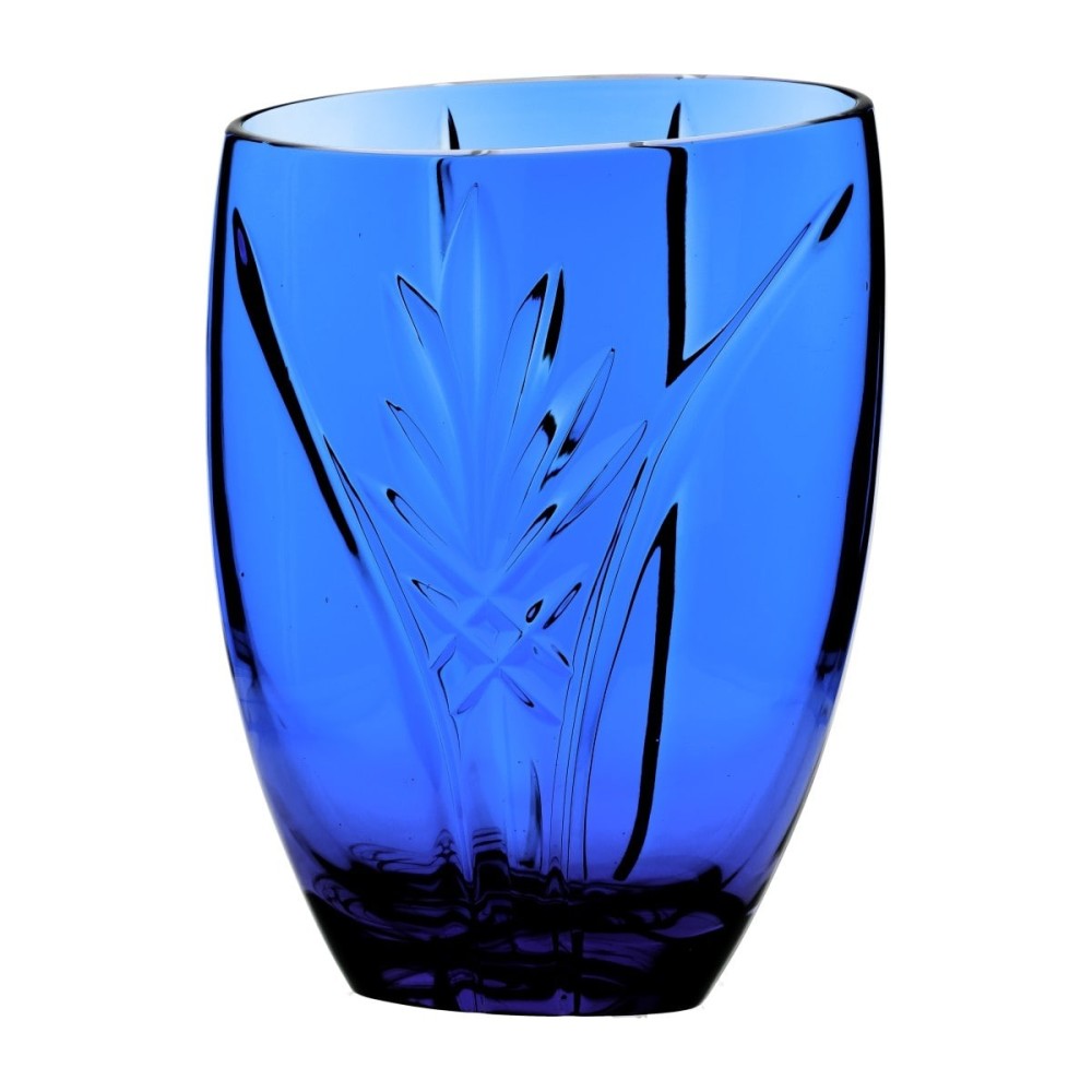 Vaso cristallo blu cobalto