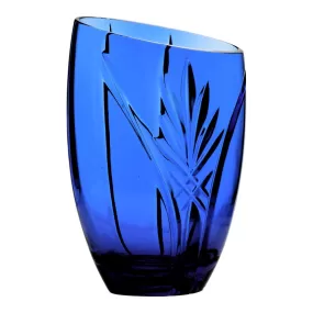 Vaso cristallo blu cobalto