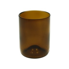 Recycled glass wine bottle 290 ml brown color
