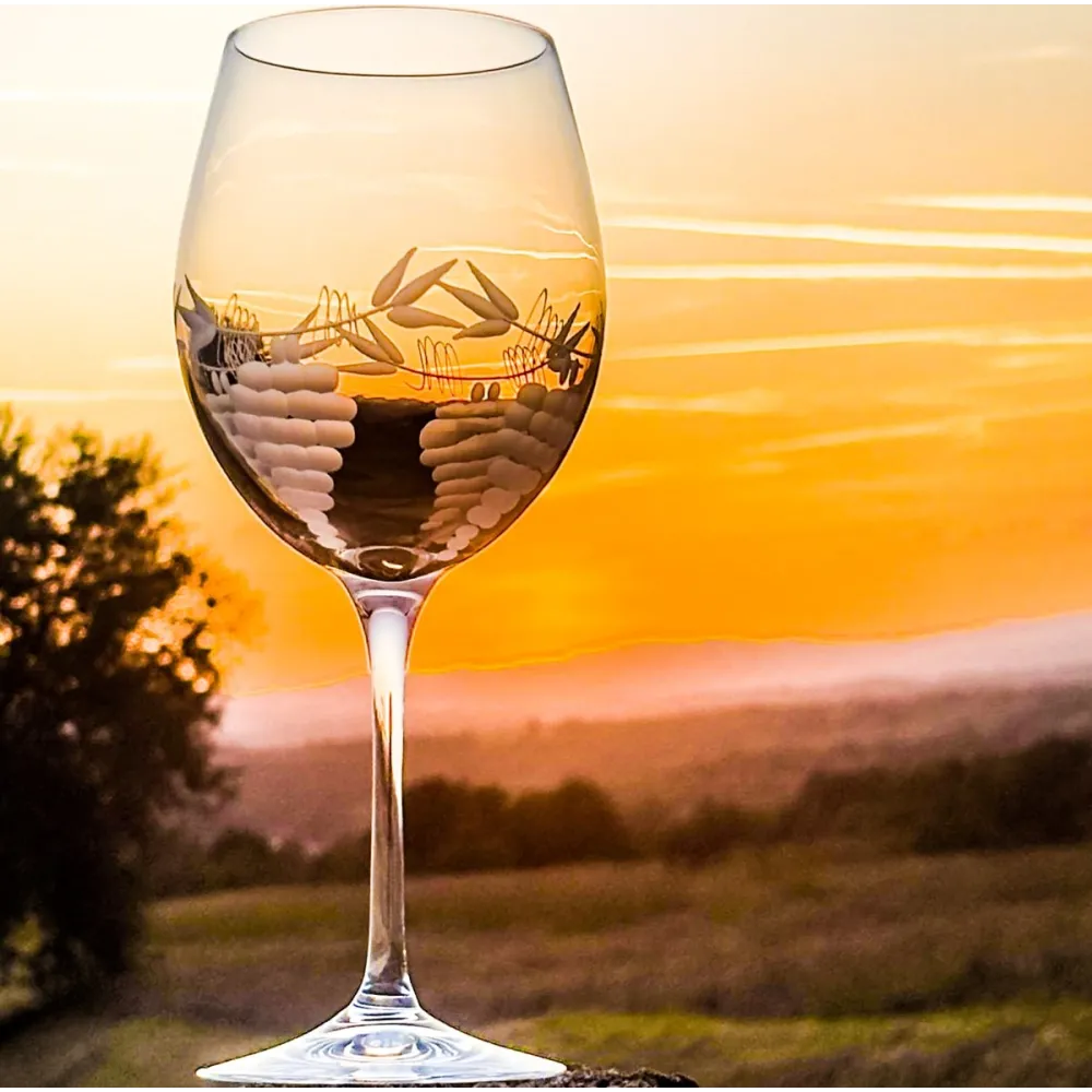 crystal wine glass 4 uve