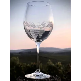 Calice degustazione vino rosso 4 Uve cristallo