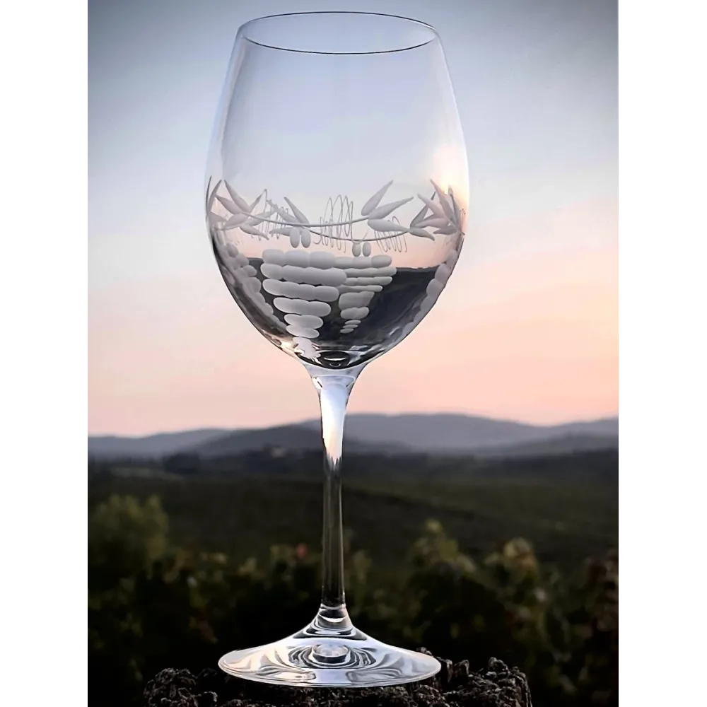 Calice degustazione vino rosso 4 Uve cristallo